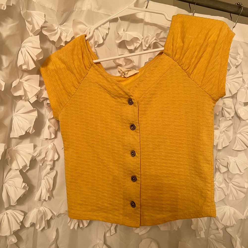 Harper Heritage Button Up Crop Top